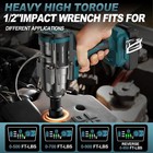 Cordless Impact Wrench For Makita 18v Battery 1 2 Inch Impact Driver-900ft-lbs 1