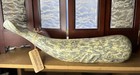 Vtg Solid Wood Carved Sperm Whale Nautical Folk Art Sculpture Named Clifford 19 