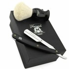 Barber Salon  Cut Throat Razor Kit With Badger Hair Shaving Brush For Gift Men