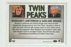 2019 Rittenhouse Twin Peaks Tv Show Trading Card  62
