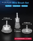 Rocaris 6 Pack Carbon Steel Wire Wheel Brush  Wheel Brush For Dill