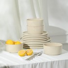 Stone Lain Eden 24-piece Dinnerware Set Stoneware  Dish Set For 8  Beige