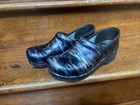 Dansko Clogs Nurse Professional Shoes Womens Blue Brush Size 40 Euc