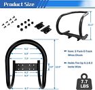 2 Pack E-track Motorcycle Wheel Chock  7  Removable Black Wheel Chock