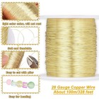 328 Feet Tarnish Resistant Copper Wires 28 Gauge 0 3mm Jewelry Craft Wires Beadi