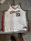 Lebron James Reebok Authentics Size 56 Cleveland Cavaliers Jersey 100  Rare