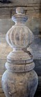 Antique Turned Newel Post Ornate Architecture 26  X 5  