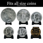  10  Coin Display Stand Holder Easel Case Small Plastic Storage Box Collector