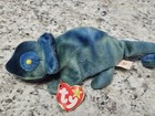 Ty Beanie Baby Rainbow The Iguana 1997 And Teenie Beanie Baby Iggy  Vintage Lot