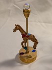 Vintage 1985 Spoontiques 6 Pc Pewter Painted Figurines   6 3 4  Carousel  Good 