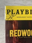 Redwood Signed Playbill Broadway Musical Idina Menzel  Michael Park Nyc Theater