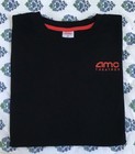 Classic Amc Theatres Logo Employee T-shirt Workwear Ss Black Size L W amc Tag