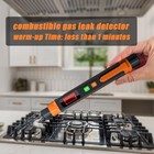 Natural Gas Leak Detector  Portable Gas Sniffer With Audible   Visual Alarm     