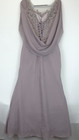 Wedding Dress Mother Of The Bride A-line Maxi Lace Capelet Back Lace Up Dusk