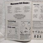 Rare Vtg 1977 Macrame Gift Book 1 Knotting Craft Pattern Instructions Mm221