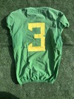 Oregon Ducks Practice Player Worn Team Issued Jersey  3 Pac-12 Patch Green Nike