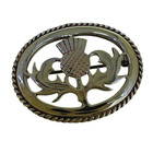 Ortak Scottish Thistle Scotland Pin Sterling Silver Hall Marked With Box