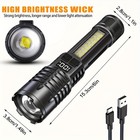 1-100x 990000lumen Super Bright Led Tactical Flashlight Rechargeable Flashlights