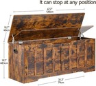 47 2 storage Chest Extra Large storage Trunk 47 2x15 7x19 1  Rustic Brown 