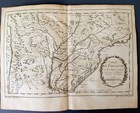 1756 Bellin Antique Map Paraguay Argentina Brazil Chile Rio De La Plata 