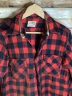 Vintage 1930   s 40s Fieldmaster Wool Buffalo Plaid Shirt Men   s Size Large