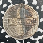 1872 Great Britain Gothic Florin Lot n0813 Silver 
