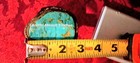 Vintage Mid Century 2 25 Turquoise Gem Bracelet Cuff 