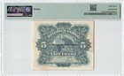 Belgian Congo 5 Francs 1943  P-13aa  Pmg 53 About Unc  stain   Rare Grade