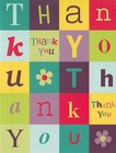 Thank You  Note Cards Floral Humming Bird Greeting Card White Envelope 