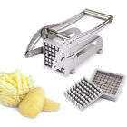 Stainless Steel Potato French Fry Cutter Vegetable Food Chopper Slicer 2 Blades