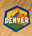 2 Vintage Denver Colorado Convention Bureau Poster Stamp  cinderella Stamps 1915