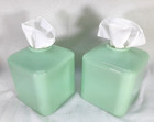 Jadeite Tissue Box Holders Pair Martha Stewart Jadeite