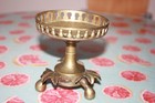 Antique Japanese Bronze Footed Bowl Meiji Period  