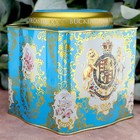 Royal Collection Buckingham Palace Royal Blend Tea Tin Teal Blue  empty 