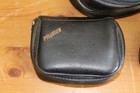 Lot  5 Cases 4 Pflueger   1 Generic Vintage Leather Fishing Reel Logo Nice