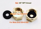  pack Of 10  Brass 3 8   Compression Valve Cap Fitting For 3 8 Inch  