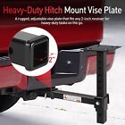 Heavy-duty Hitch Mount Vise Plate  Hitch Vise Holder With Adjustable Height  