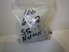 100 Pcs 304 Stainless Steel Nylock Self-locking Nylon Insert Hex  Nuts 6-32 Usa