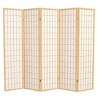 Room Divider 6 Ft Tall 5 Panel Shoji Screen Rice Paper Wood Privacy Partition