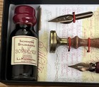 Nib Calligraphy Set Pen  3 Nibs   Wax  Stamp And Two Inks Gorgeous Elegant