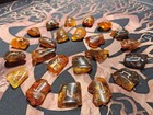 Amber Rune Set Of The Elder Futhark  Handmade  Divination Altar Tool