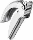Epicurean Garlic Press  Stainless Steel  6 5 X 1 X 1 5 Inches  Silver