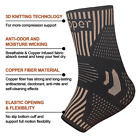 Copper Ankle Brace Compression Sleeve Support Socks Foot Fasciitis Pain Relief