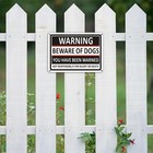  2 Pack  Premium Aluminum Beware Of Dog Signs For Fence  10  X 7  Metal Beware O