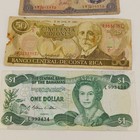 Vtg Dollar Bill Foreign Money Lot 4 Circulated World Currency Military Bank Note