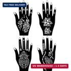Henna Tattoo Kit Temporary Tattoo Kits 5 Cones 96 Stencils Gifts For Diy Art Par