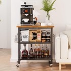 Rolling Cart Kitchen Cart  3 Tier Microwave Cart Stand  Bathroom Organizers A   