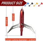 12pcs Hunting Broadheads 100 Grain Archery Broadheads 420 Stainless Steel Higher