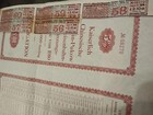 China 1910 Tientsin Pukow Railway 100 Pounds Coupons Uncancelled Bond Loan Dab