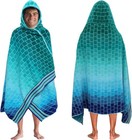 Hooded Beach Towel     Oversized 39 X 68 Towel With Hood For Adults - 100  Cott   